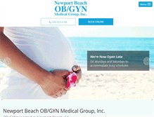 Tablet Screenshot of nb-obgyn.com